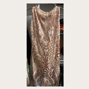 Windsor rose gold dress